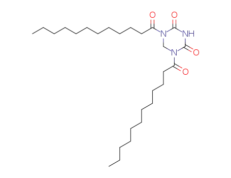 Molecular Structure of 124485-50-3 (1,5-Didodecanoyl-[1,3,5]triazinane-2,4-dione)