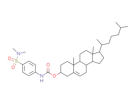 Molecular Structure of 30047-25-7 (cholest-5-en-3-yl [4-(dimethylsulfamoyl)phenyl]carbamate)