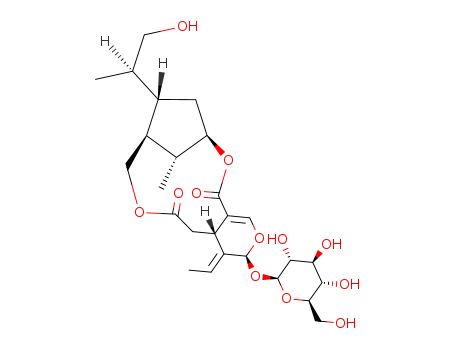 4-Ethylidene-3-(β-D-glucopyranosyloxy)-3,4,4a,5,9,10,11,12-octahydro-10-(2-hydroxy-1-methylethyl)-15-methyl-9,12-methano-6H,8H,14H-pyrano[3,4-c][1,7]dioxacyclododecin-6,14-dione