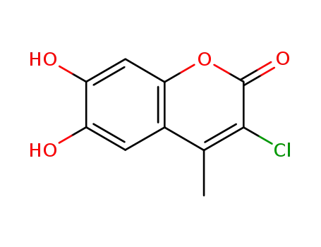 Molecular Structure of 22649-23-6 (3-CHLORO-6,7-DIHYDROXY-4-METHYL-2H-CHROMEN-2-ONE)