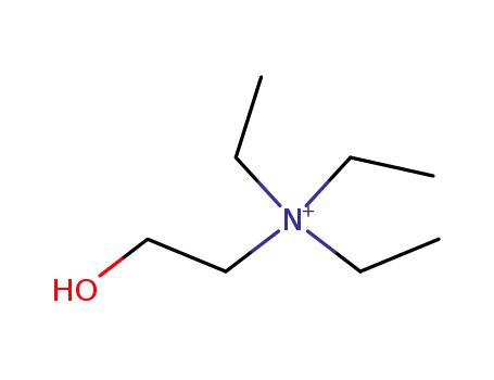 Molecular Structure of 302-61-4 (triethylcholine)