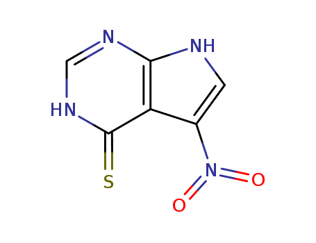 4H-Pyrrolo[2,3-d]pyrimidine-4-thione,3,7-dihydro-5-nitro- cas  22277-04-9
