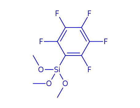 Molecular Structure of 223668-64-2 (TRIMETHOXY(PENTAFLUOROPHENYL)SILANE)