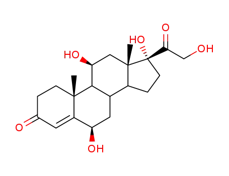 Molecular Structure of 3078-34-0 (6BETA-HYDROXYCORTISOL)
