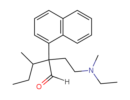 1-Naphthaleneacetaldehyde,a-[2-(ethylmethylamino)ethyl]-a-(1-methylpropyl)- cas  30121-01-8