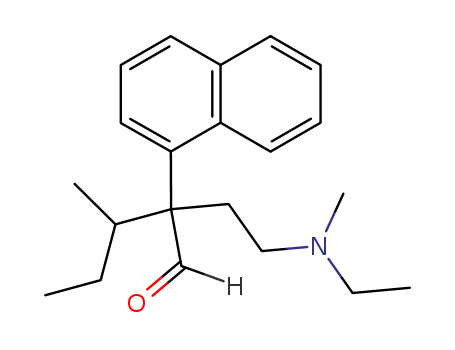 Molecular Structure of 30121-01-8 (α-[2-(Ethylmethylamino)ethyl]-α-sec-butyl-1-naphthaleneacetaldehyde)