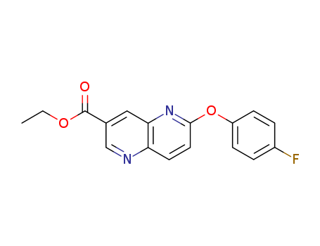 1,5-Naphthyridine-3-carboxylicacid, 6-(4-fluorophenoxy)-, ethyl ester cas  30212-46-5