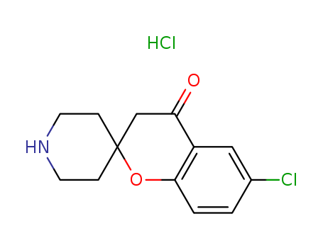 Spiro[2H-1-benzopyran-2,4'-piperidin]-4(3H)-one,6-chloro-, hydrochloride (1:1)