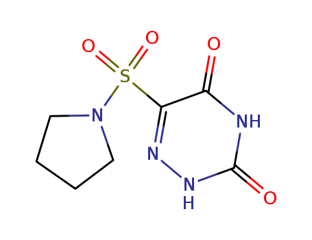 1,2,4-Triazine-3,5(2H,4H)-dione,6-(1-pyrrolidinylsulfonyl)- cas  30018-61-2