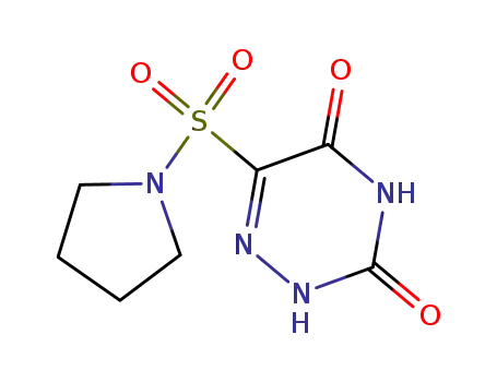 Molecular Structure of 30018-61-2 (6-(pyrrolidin-1-ylsulfonyl)-1,2,4-triazine-3,5(2H,4H)-dione)