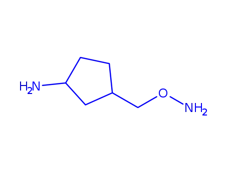 Molecular Structure of 167081-05-2 (Cyclopentanamine, 3-[(aminooxy)methyl]-, cis- (9CI))