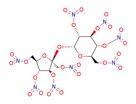 Molecular Structure of 30236-29-4 (1,3,4,6-tetra-O-nitro-beta-D-fructofuranosyl 2,3,4,6-tetra-O-nitro-alpha-D-glucopyranoside)