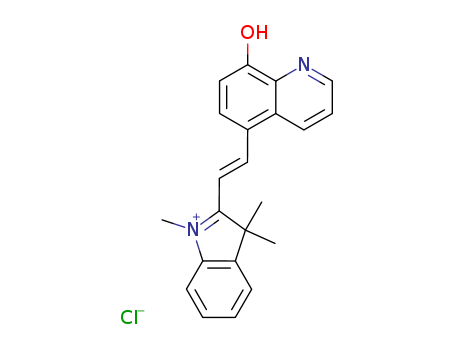 3H-Indolium,2-[2-(8-hydroxy-5-quinolinyl)ethenyl]-1,3,3-trimethyl-, chloride (1:1) cas  2240-70-2