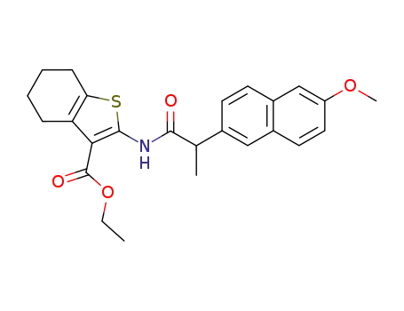 2-[2-(6-methoxynaphthalen-2-yl)propionylamino]-4,5,6,7-tetrahydro-benzo[b]thiophene-3-carboxylic acid ethyl ester