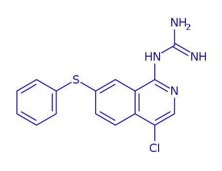 1-(4-CHLORO-7-(PHENYLTHIO)ISOQUINOLIN-1-YL)GUANIDINE