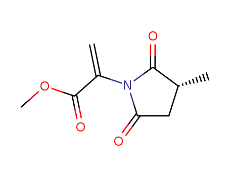 1-Pyrrolidineaceticacid, 3-methyl-a-methylene-2,5-dioxo-,methyl ester, (3R)- cas  30270-17-8