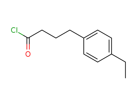 Molecular Structure of 855215-98-4 (4-(4-ethyl-phenyl)-butyryl chloride)