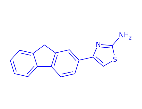 Molecular Structure of 299438-56-5 (4-(9H-FLUOREN-2-YL)-1,3-THIAZOL-2-AMINE)