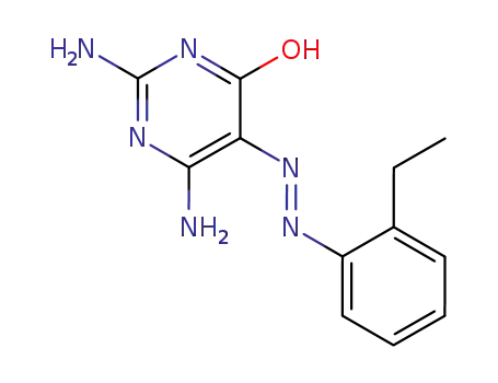 Molecular Structure of 30188-93-3 (2,6-diamino-5-[(2-ethylphenyl)hydrazono]pyrimidin-4(5H)-one)