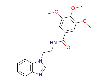 N-[2-(1H-ベンゾイミダゾール-1-イル)エチル]-3,4,5-トリメトキシベンズアミド