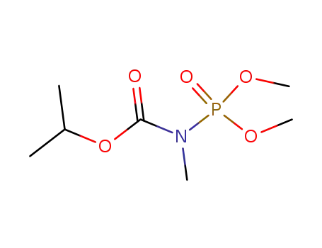 Molecular Structure of 2231-31-4 (N-(Dimethoxyphosphinyl)-N-methylcarbamic acid 1-methylethyl ester)