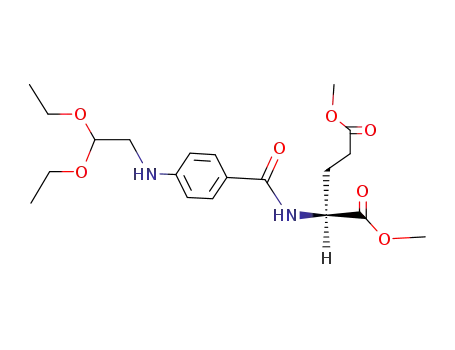 Molecular Structure of 3016-49-7 (dimethyl N-{4-[(2,2-diethoxyethyl)amino]benzoyl}glutamate)