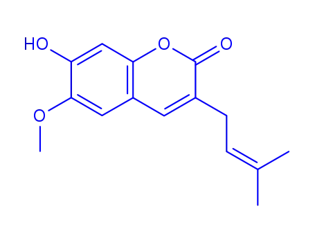 7-Hydroxy-6-methoxy-3-prenylcoumarin