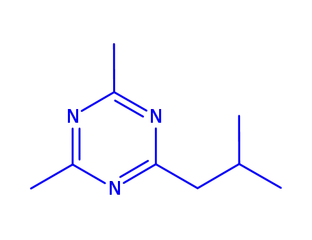 Molecular Structure of 30362-06-2 (2,4-dimethyl-6-(2-methylpropyl)-1,3,5-triazine)