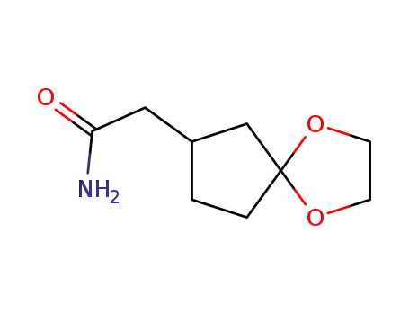 Molecular Structure of 30482-23-6 (1,4-Dioxaspiro[4.4]nonane-7-acetamide(8CI))