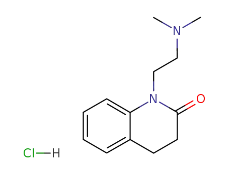 Molecular Structure of 3040-11-7 (N,N-dimethyl-2-(2-oxo-3,4-dihydroquinolin-1(2H)-yl)ethanaminium chloride)