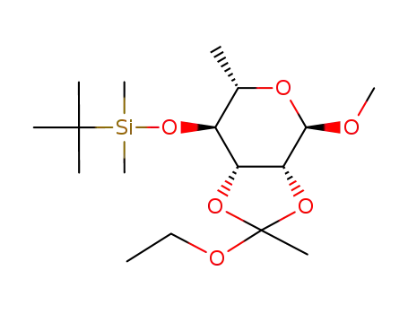 tert-Butyl-((3aR,4R,6S,7S,7aS)-2-ethoxy-4-methoxy-2,6-dimethyl-tetrahydro-[1,3]dioxolo[4,5-c]pyran-7-yloxy)-dimethyl-silane