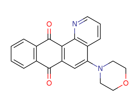 Naphtho[2,3-h]quinoline-7,12-dione,5-(4-morpholinyl)-