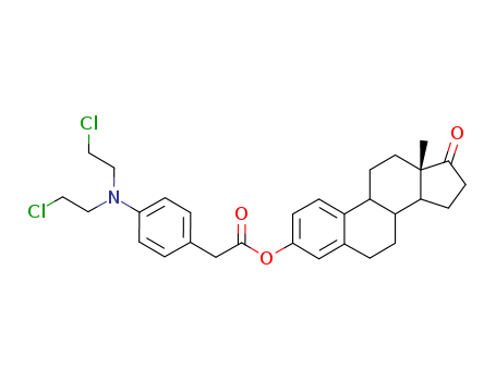 Estra-1,3,5(10)-trien-17-one,3-[[[4-[bis(2-chloroethyl)amino]phenyl]acetyl]oxy]- (9CI) cas  22964-49-4