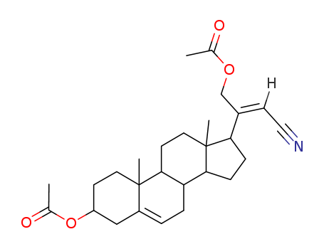 21-Norchola-5,20(22)-diene-23-nitrile,3b,21-dihydroxy-, diacetate (ester)(8CI) cas  23367-47-7