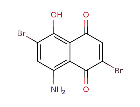 Molecular Structure of 30413-69-5 (8-amino-2,6-dibromo-5-hydroxynaphthalene-1,4-dione)