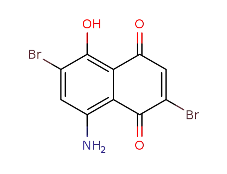 8-amino-2,6-dibromo-5-hydroxynaphthalene-1,4-dione