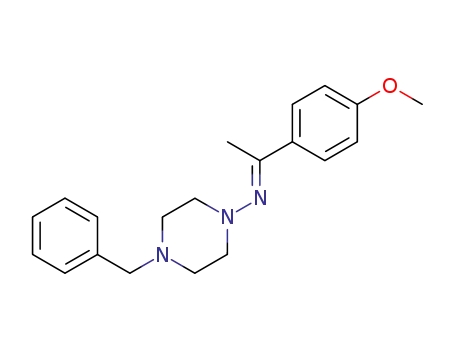 1-(4-methoxy-phenyl)-ethanone-(4-benzyl-piperazinoimine)