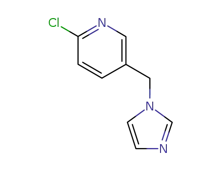 Molecular Structure of 230617-61-5 (2-CHLORO-5-(1H-IMIDAZOL-1-YLMETHYL)PYRIDINE)