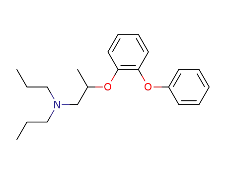 Molecular Structure of 23370-93-6 (2-(2-Phenoxyphenoxy)-N,N-dipropyl-1-propanamine)