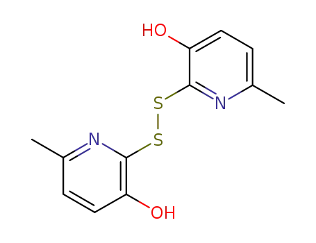 Molecular Structure of 23003-31-8 (2,2'-Dithiobis(6-methylpyridin-3-ol))
