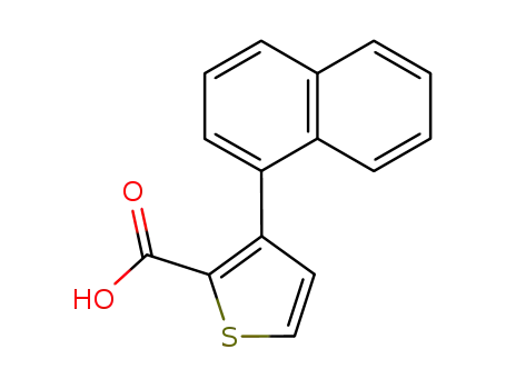 Molecular Structure of 30415-28-2 (3-(naphthalen-1-yl)thiophene-2-carboxylic acid)