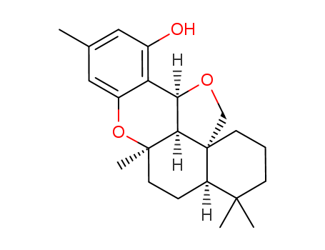1H,11bH,13H-Benzo[a]furo[2,3,4-mn]xanthen-11-ol,2,3,4,4a,5,6,6a,13b-octahydro-4,4,6a,9-tetramethyl-, (4aS,6aS,11bR,13aS,13bS)- cas  22733-60-4