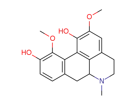 Molecular Structure of 2273-24-7 (2,11-dimethoxy-6-methyl-5,6,6a,7-tetrahydro-4H-dibenzo[de,g]quinoline-1,10-diol)