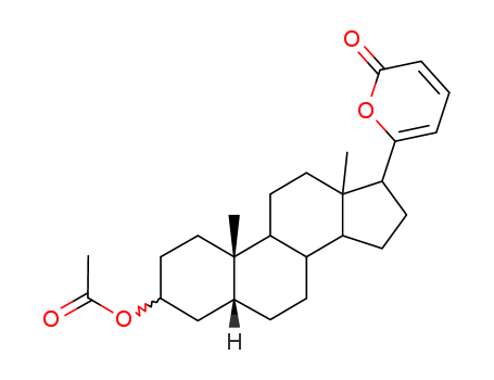 21-Nor-5a-chola-20(22),23-diene-24-carboxylicacid, 3b,20-dihydroxy-, d-lactone, acetate (8CI) cas  23330-38-3