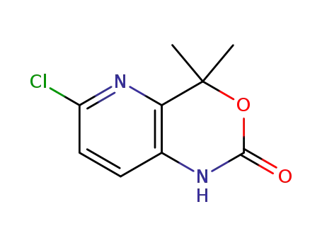 Molecular Structure of 304467-39-8 (2H-Pyrido[3,2-d][1,3]oxazin-2-one,6-chloro-1,4-dihydro-4,4-dimethyl-(9CI))