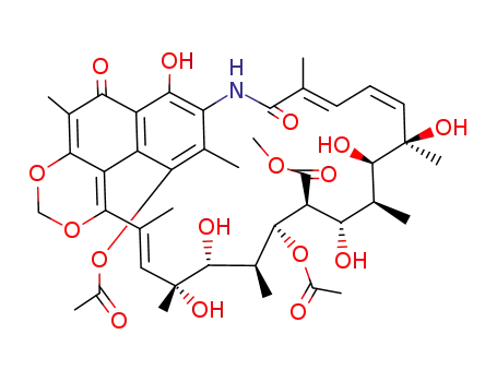 Molecular Structure of 23344-16-3 (21-O-Acetyl-16-hydroxystreptovaricinoic acid methyl ester)