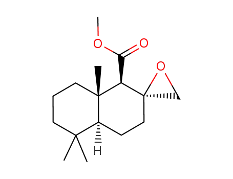 (+)-methyl (1R,2R,4aS,8aS)-decahydro-5,5,8a-trimethylnaphthalene-2-spiro-2'-oxirane-1-carboxylate