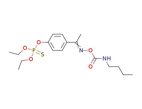 O-(4-{(1E)-N-[(butylcarbamoyl)oxy]ethanimidoyl}phenyl) O,O-diethyl phosphorothioate
