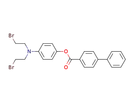 p-[ビス(2-ブロモエチル)アミノ]フェニル=4-ビフェニルカルボキシラート