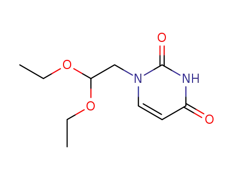 Molecular Structure of 3054-58-8 (1-(2,2-diethoxyethyl)pyrimidine-2,4(1H,3H)-dione)
